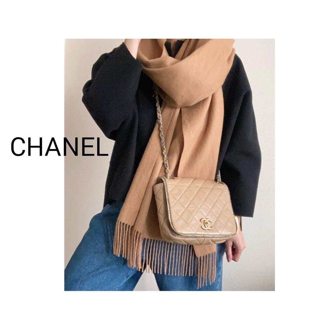 ちょこ 様♡CHANEL ツイード マトラッセ ラムスキン チェーンバッグ