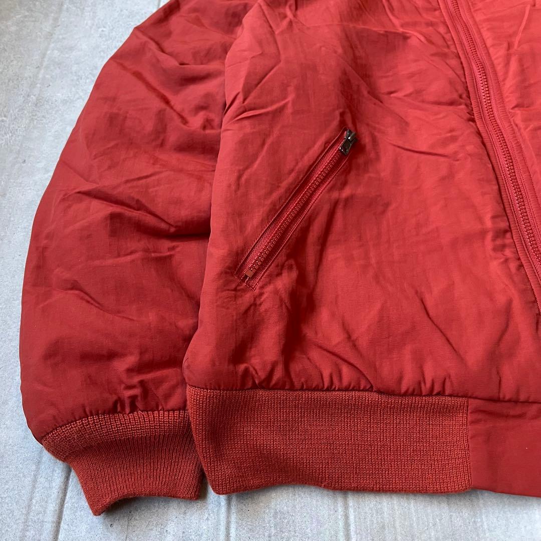 90s L.L.Bean ウォームアップジャケット 裏フリース オレンジ S