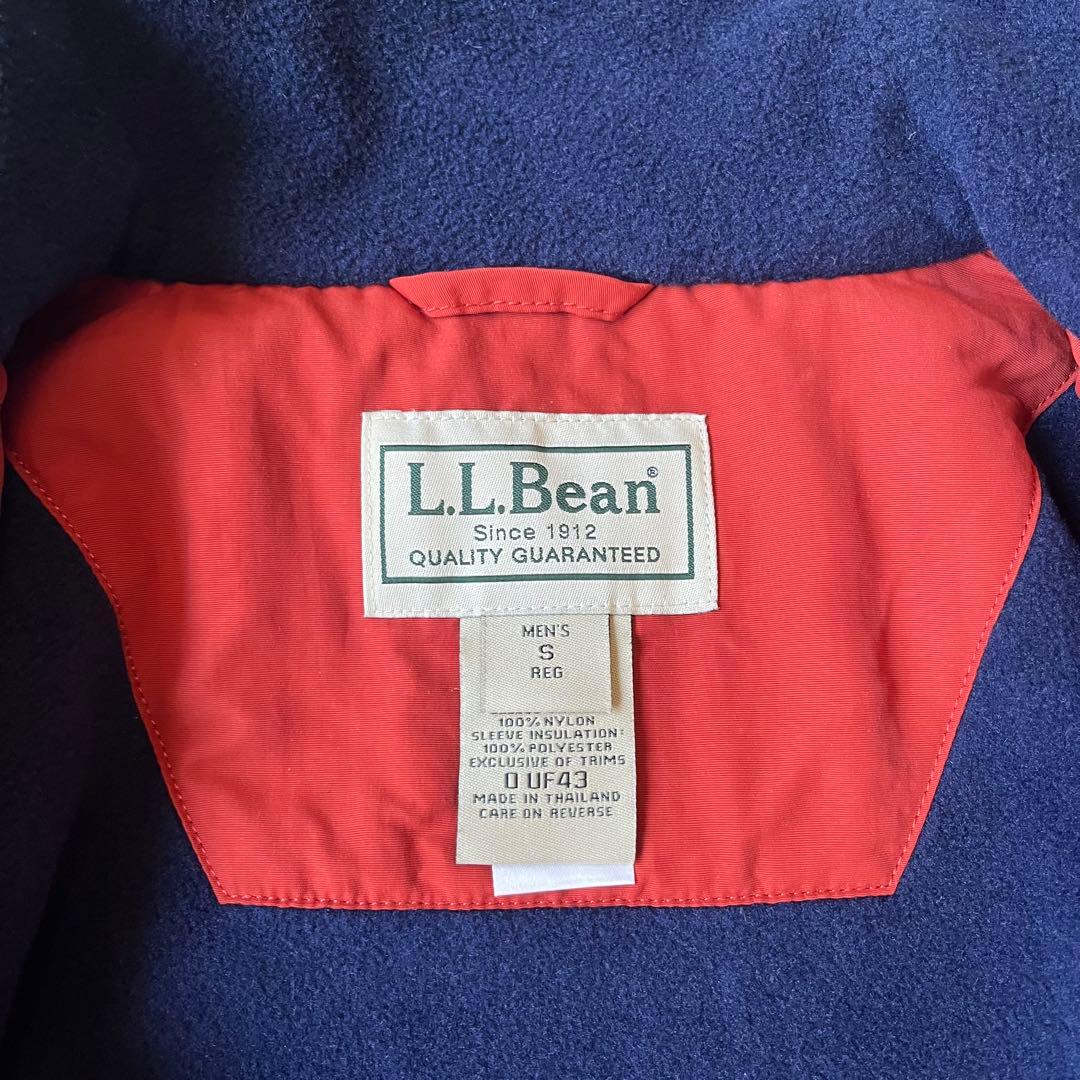 90s L.L.Bean ウォームアップジャケット 裏フリース オレンジ S