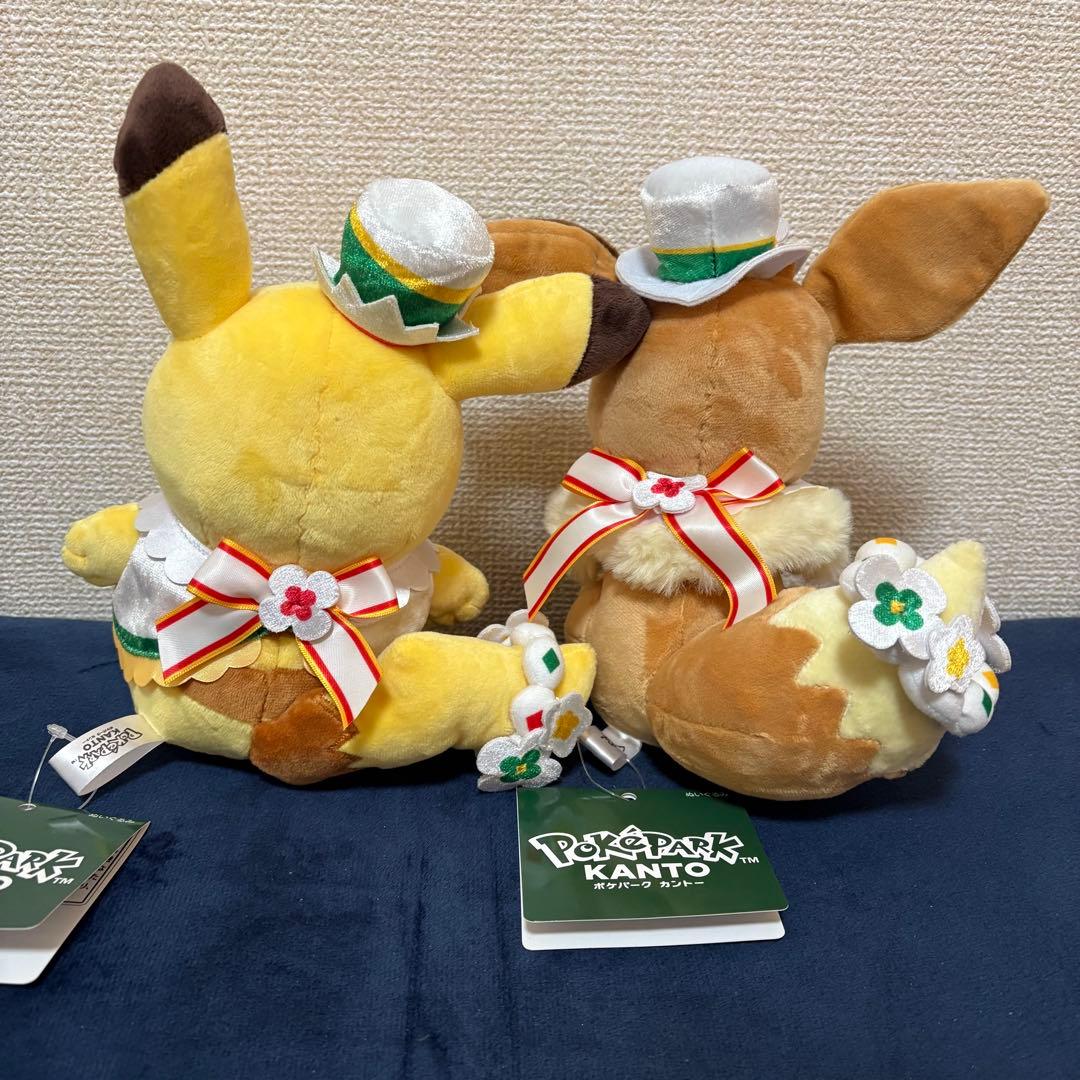 新品タグ付き】ポケパークカントー限定 ピカチュウ イーブイ