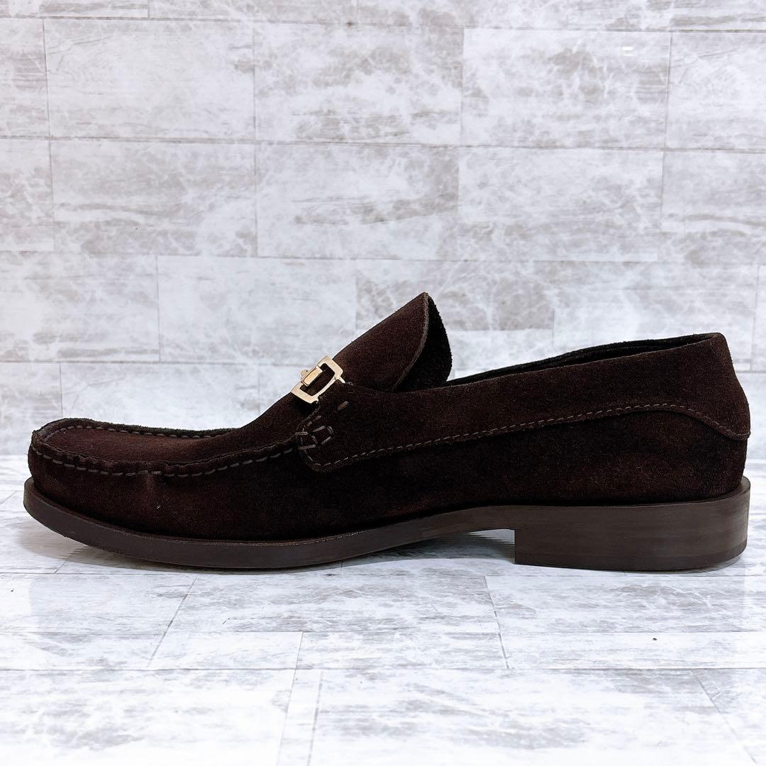 美品✨GUCCI ビットローファー スエード ゴールド金具 26.5cm 茶