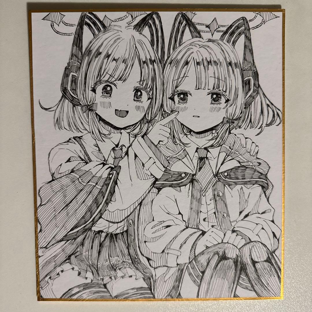 な*と様 才羽モモイ 才羽ミドリ ブルーアーカイブ ブルアカ 手描き