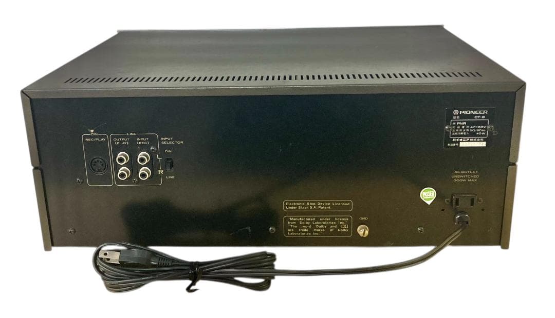 HFD2027 ☆現状品☆ pioneer パイオニア カセットデッキ CT-8 - メルカリ