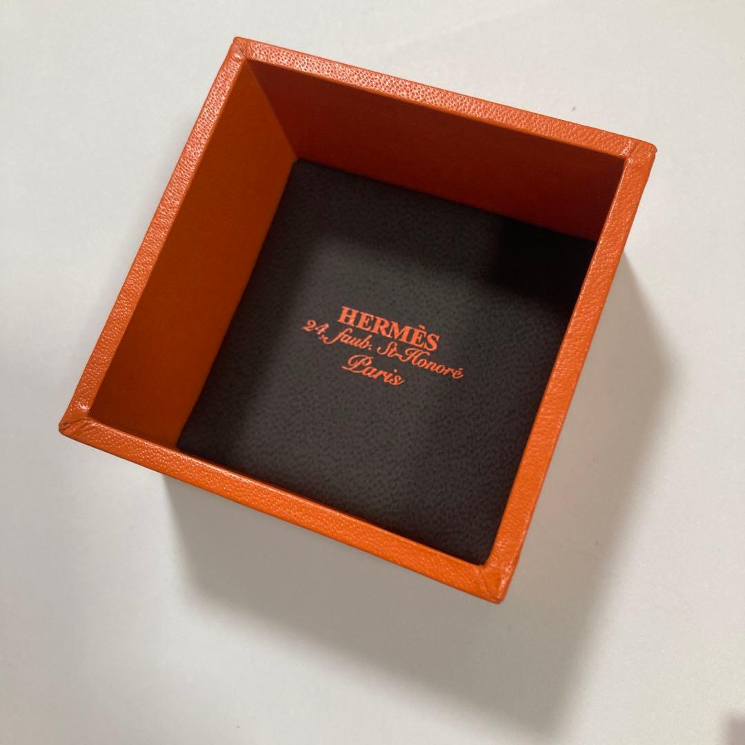 美品 エルメス ペアリングケース 指輪入れ 空箱 ジュエリーボックス
