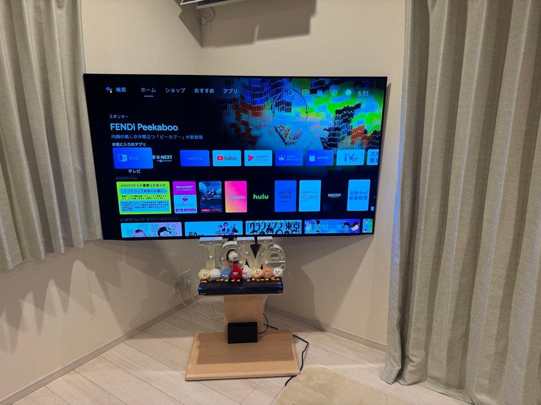 シャープ4K有機ELテレビ「AQUOS OLED 4T-C65DS1」2021年 - メルカリ