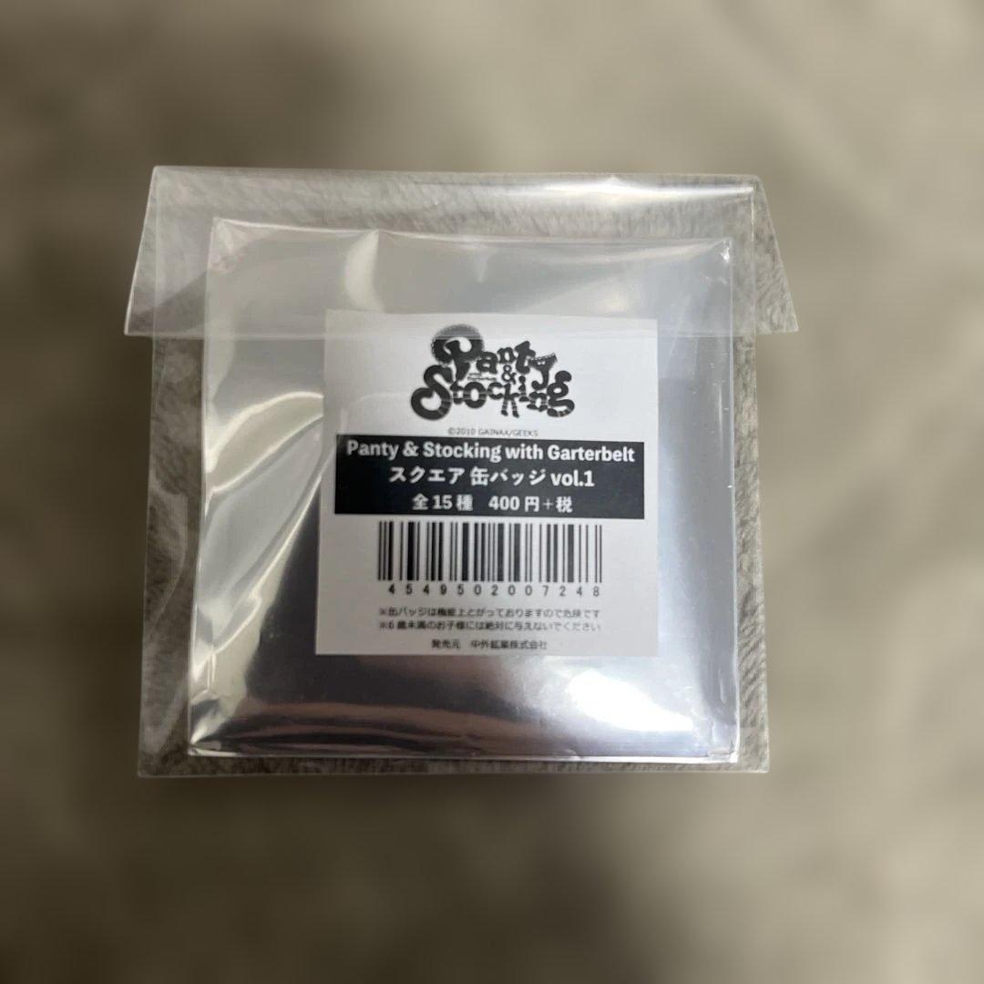 パンティ&ストッキングwithガーターベルト スクエア型缶バッジ 缶