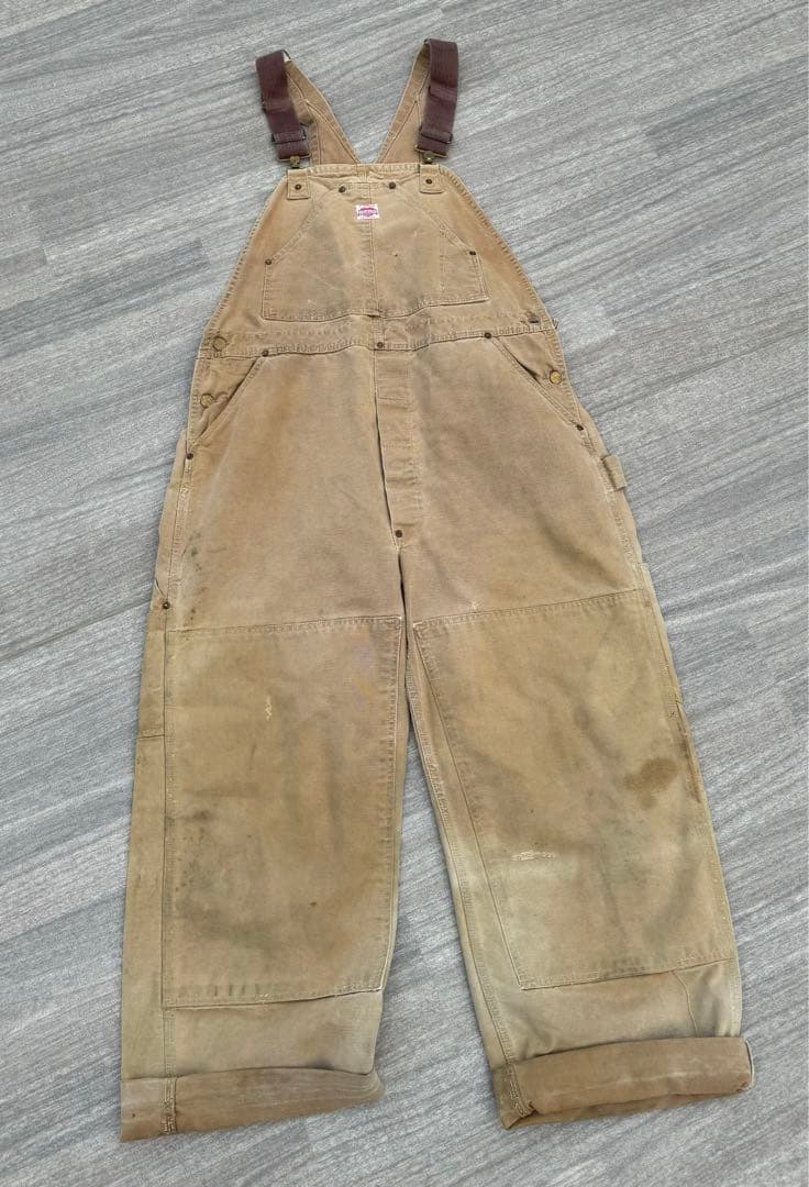 40s 50s carharrt オーバーオール カーハート ハートタグ - メルカリ