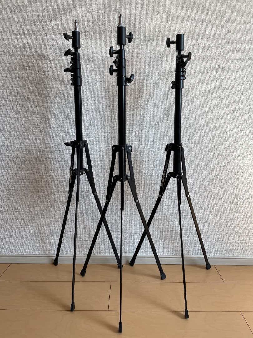 【中古】マンフロット 001JB 3台セット スタンド manfrotto 三脚 Amazon | Manfrotto ライトスタンド ナノスタンド 001JB | ライト