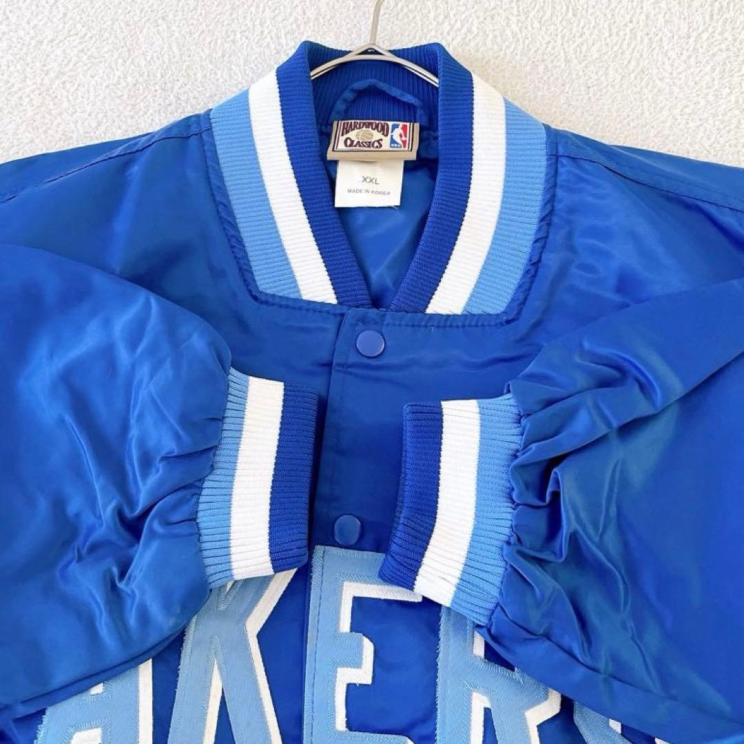 ☆NBA LAKERS☆スタジャン ボンバージャケット ビックサイズ 青 2XL