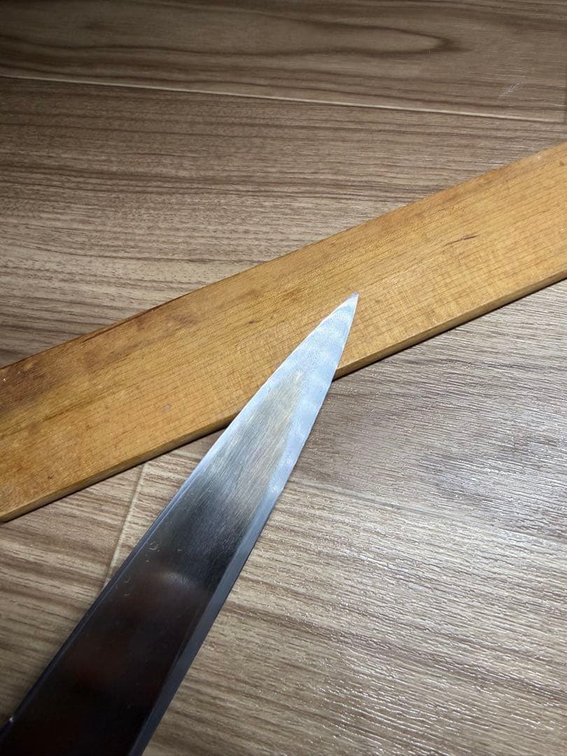 有次 本焼 柳刃包丁 刃渡り 尺一 天然砥石研ぎました。 - メルカリ