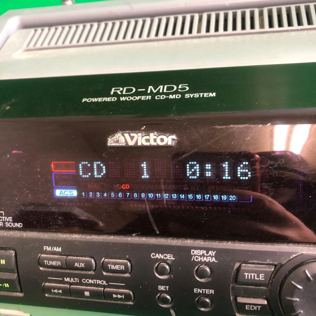 Victor RD-MD5 CD・MDシステム 現状渡し ※CD再生確認済み - メルカリ