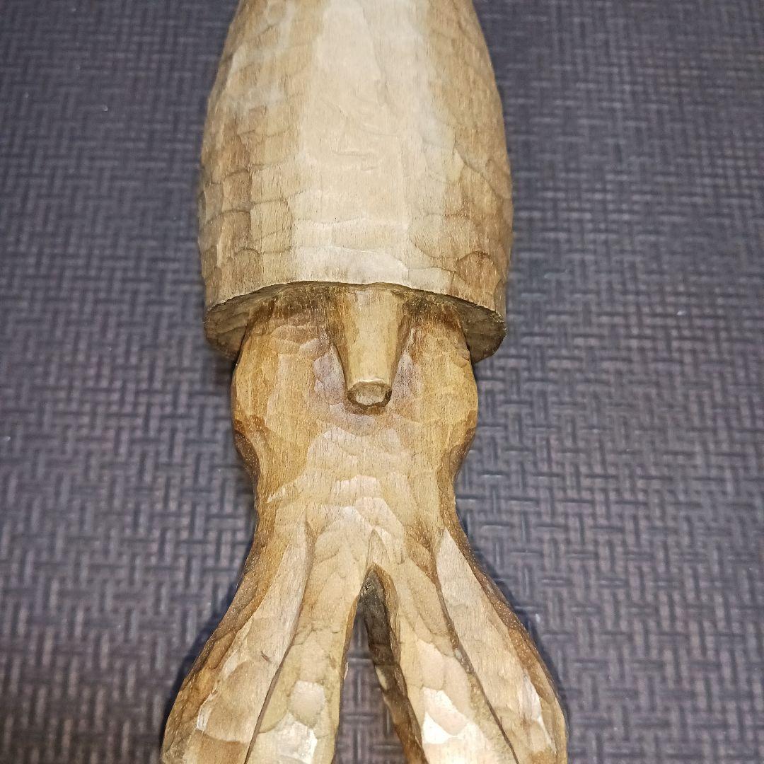 荒井修 木彫り イカ - メルカリ