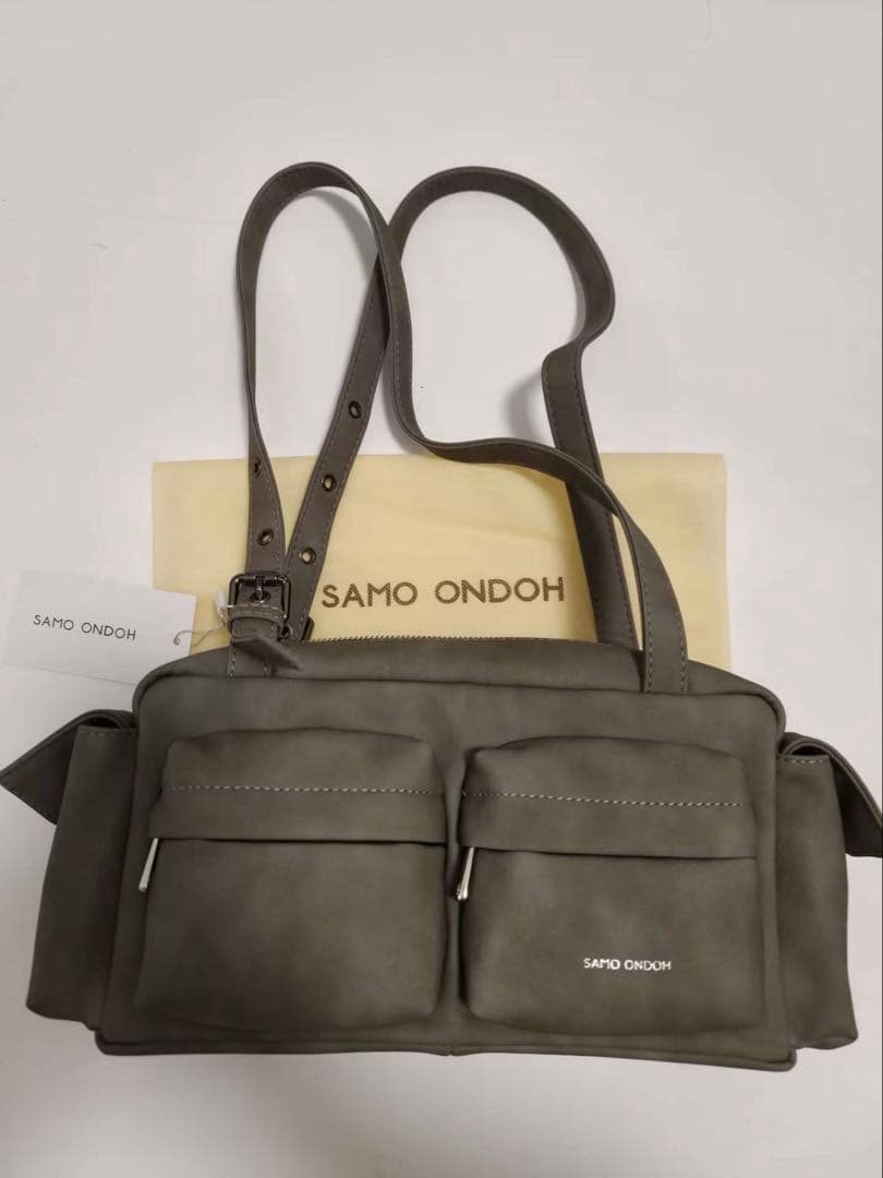 SAMO ONDOH グレー ショルダーバッグ