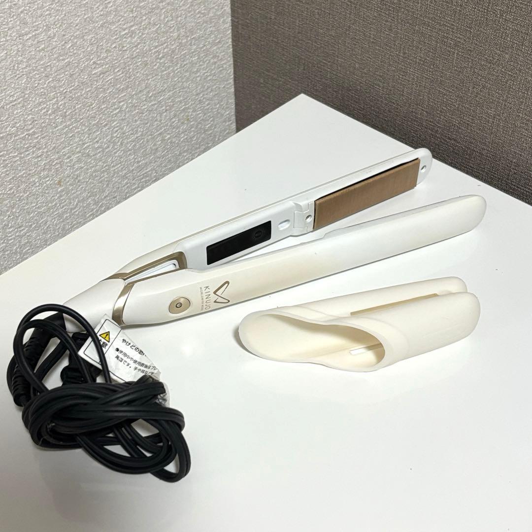 ジャンク品】KINUJO ストレートヘアアイロン ホワイト - メルカリ