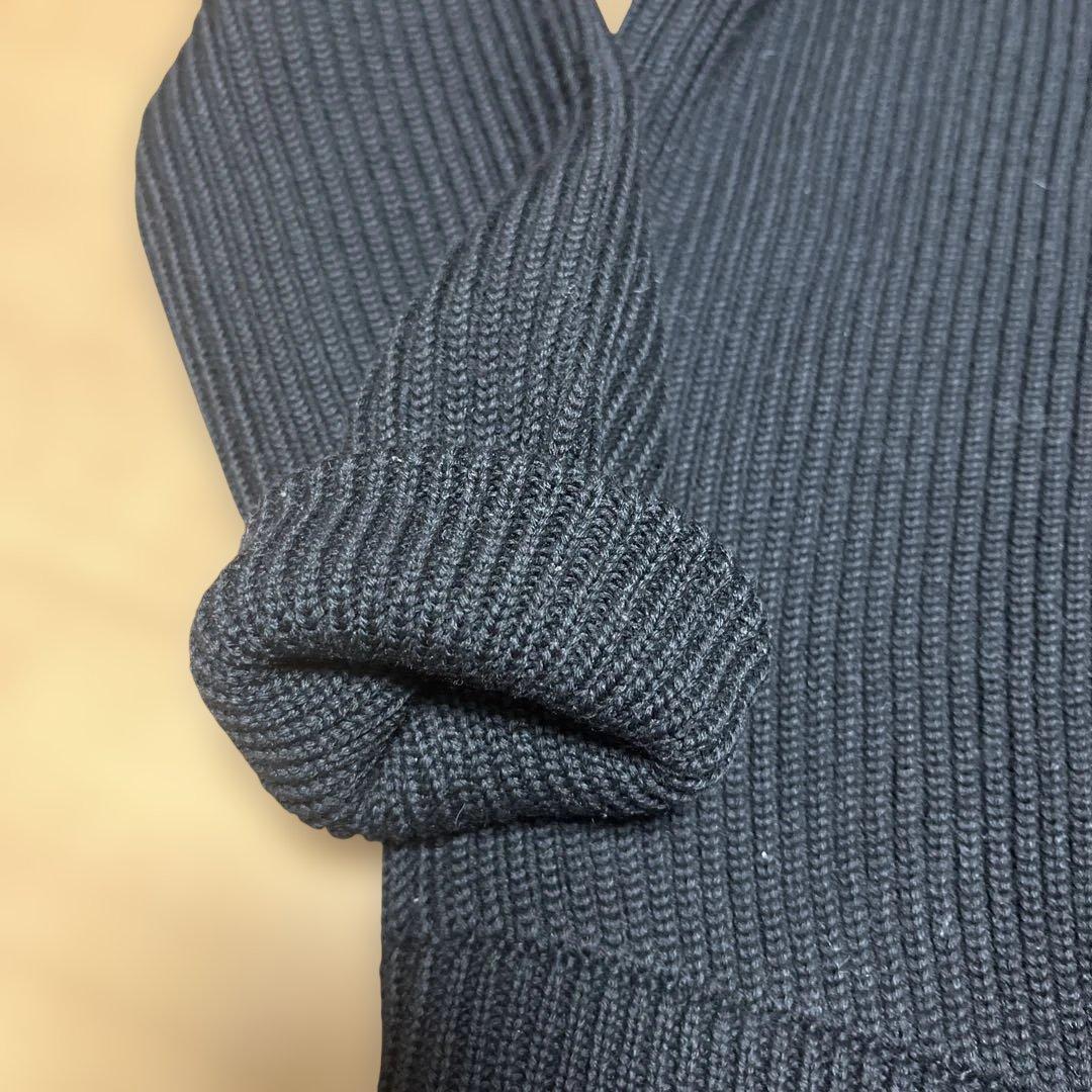 ほぼ新品 マルタン マルジェラ ⑭ドライバーズニット M 黒 スタッフ