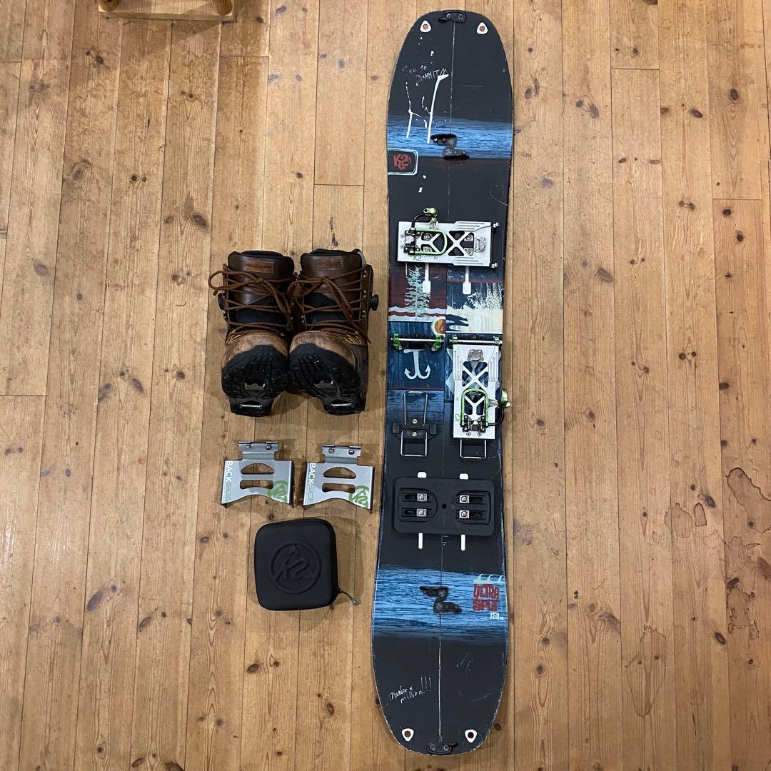 K2 Ultra Split スプリットボード4点セット 新品未使用級】スプリットボードビンディングセットK2/Ultra Split/155