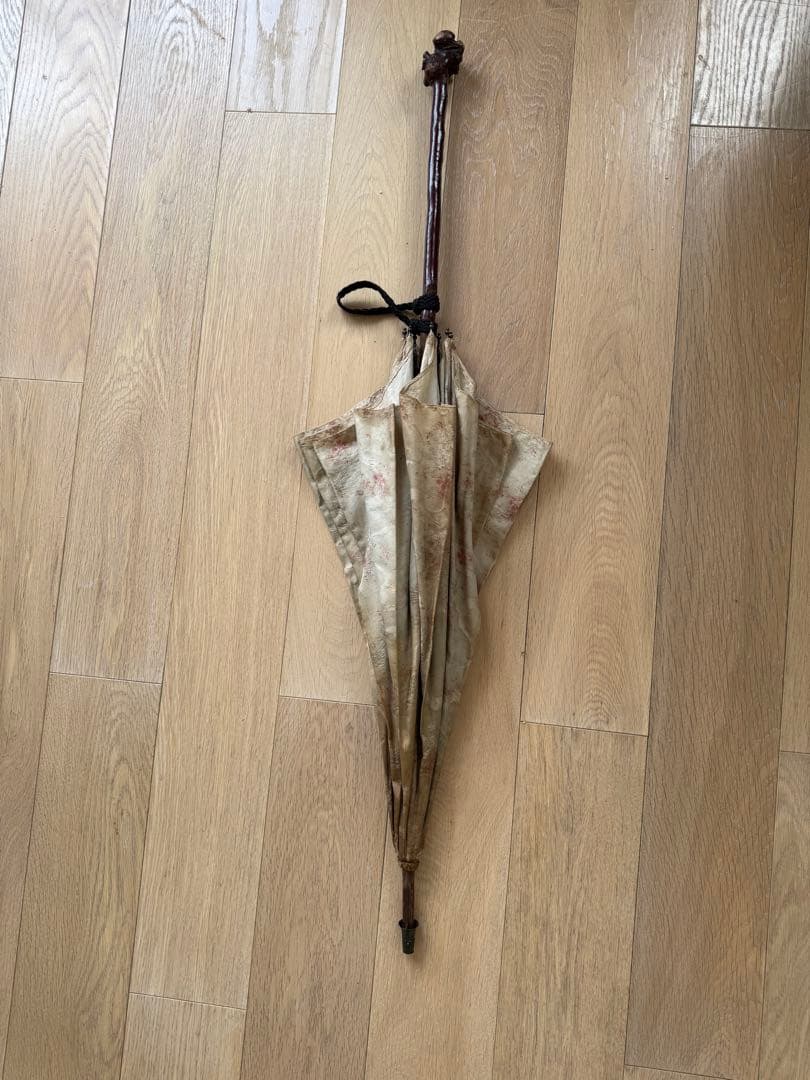 フランスアンティークヴィンテージ花柄日傘 - メルカリ