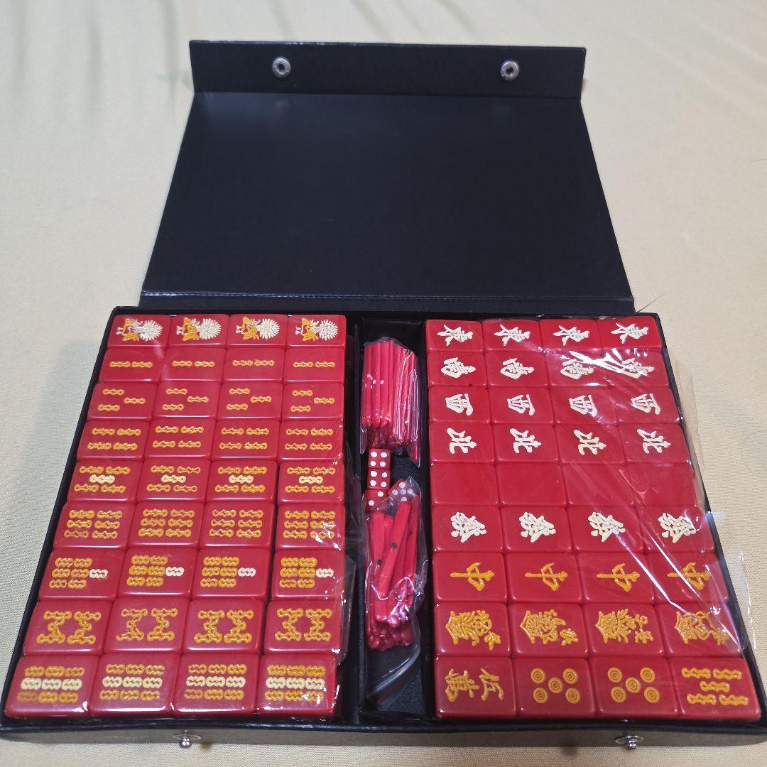 麻雀セット 赤金デザイン 未使用 - メルカリ