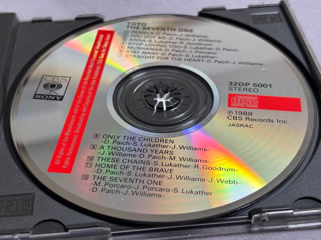 レア toto 直筆サインCD the seventh one 第7の剣 トト - メルカリ