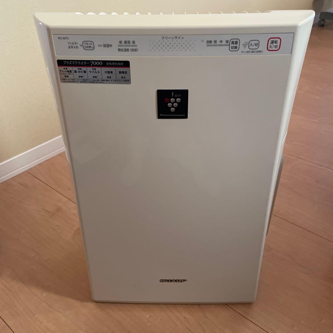 SHARP 空気清浄機 加湿付きKC-30T2-W 2012年製 - メルカリ