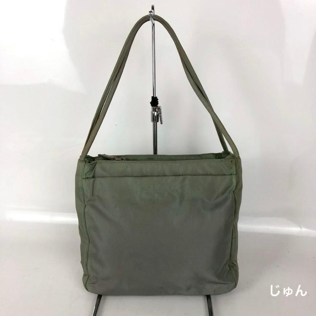 PRADA プラダ ナイロン ハンドバッグ グリーン レディース ブランド