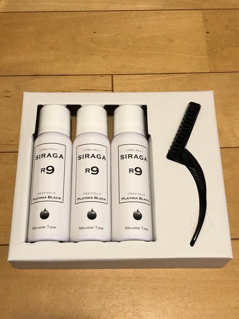 SIRAGA R9 プラチナブラック 3本セット - メルカリ