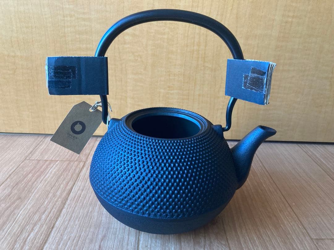 新品未使用　OIGEN 鉄瓶 mine H-143-S 0.75L 黒