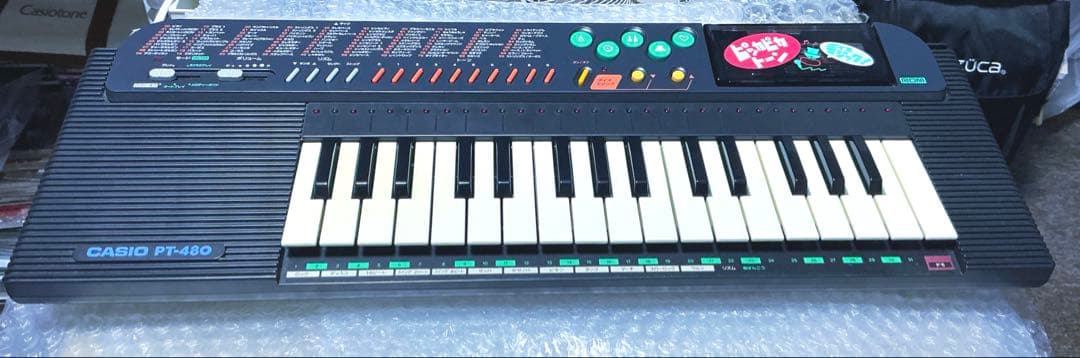 Casio PT-480☆ROM付き☆ミニシンセサイザー☆マニュアル付き☆ - メルカリ