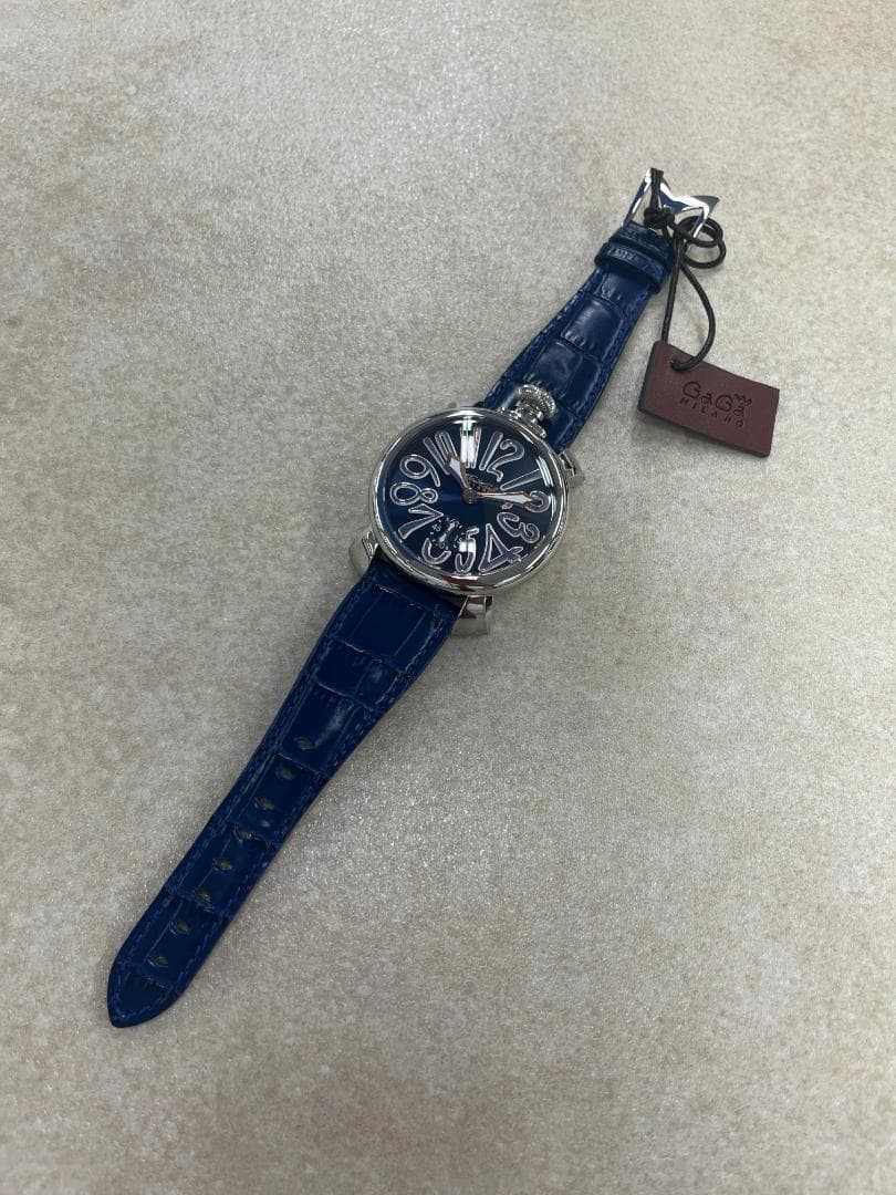 【最終価格！】GaGa MILANO 時計 品番：5010.05S 青金/青革