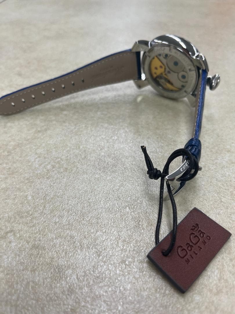 【最終価格！】GaGa MILANO 時計 品番：5010.05S 青金/青革