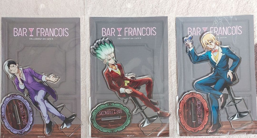 Dr.STONEバーフランソワBigアクスタセット(ゲン&千空&龍水) - メルカリ