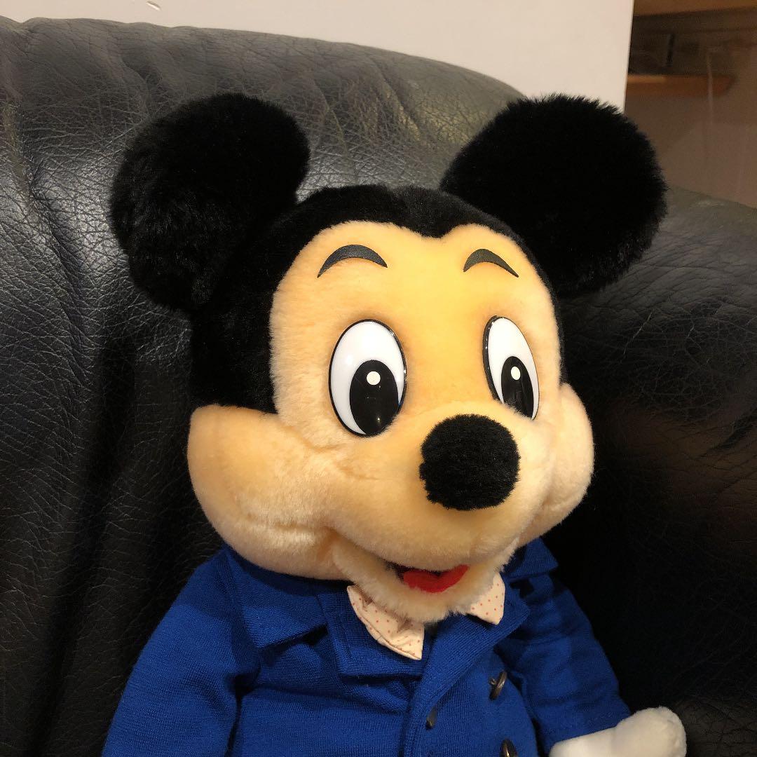 東京ディズニーランド】80年代のミッキーマウス ぬいぐるみ（日本製