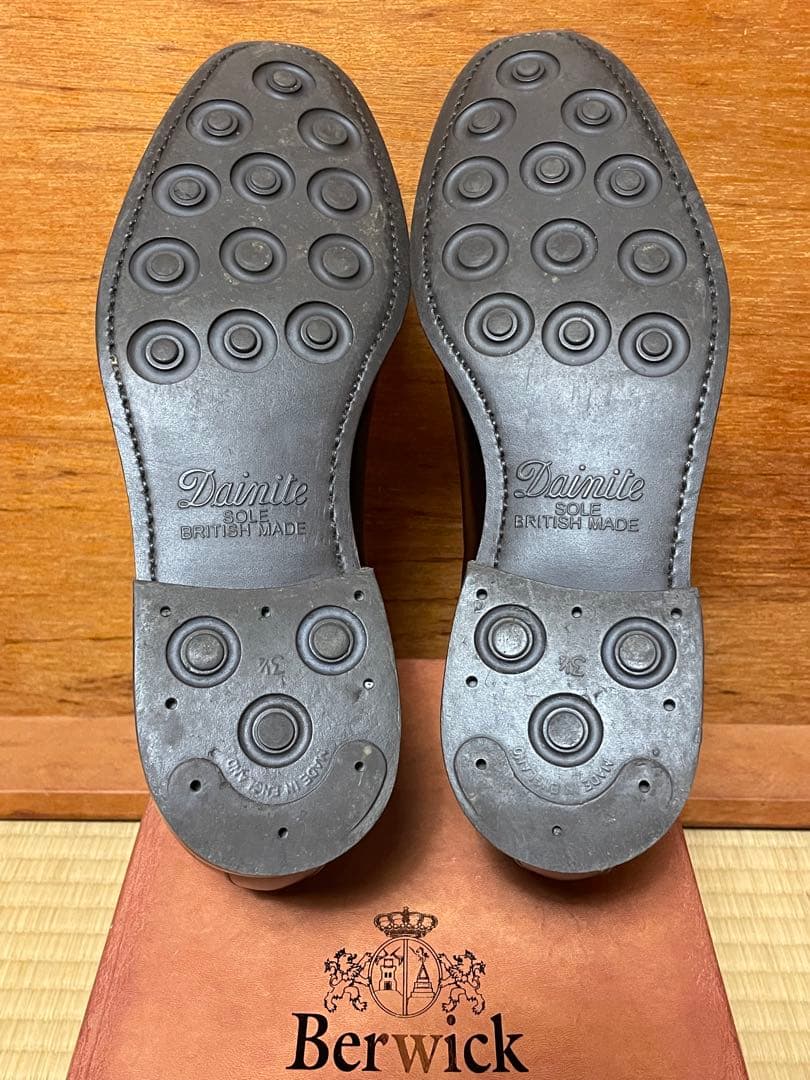 美品】バーウィック 3577 ストレートチップ UK7 ダイナイトソール