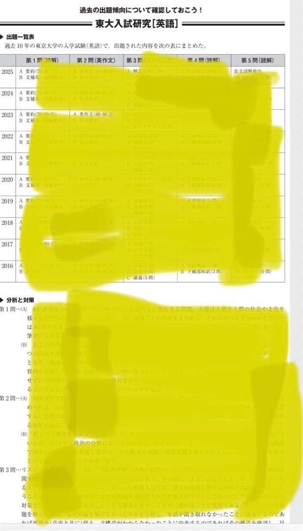 最新 2025年度 第3回 高2 東大本番レベル模試 - メルカリ