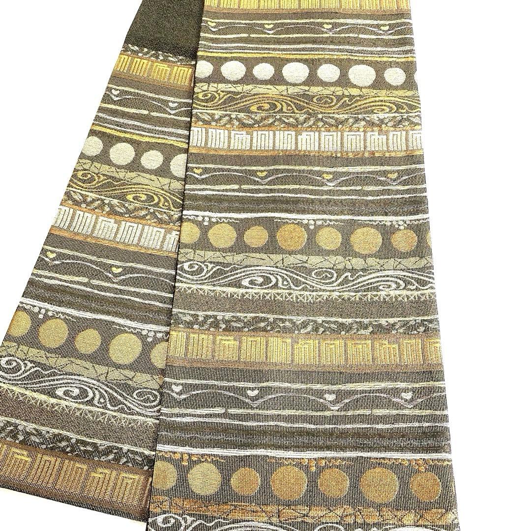 帯5114 ○誉田屋源兵衛謹製 高級 正絹 螺鈿細工 六通 袋帯