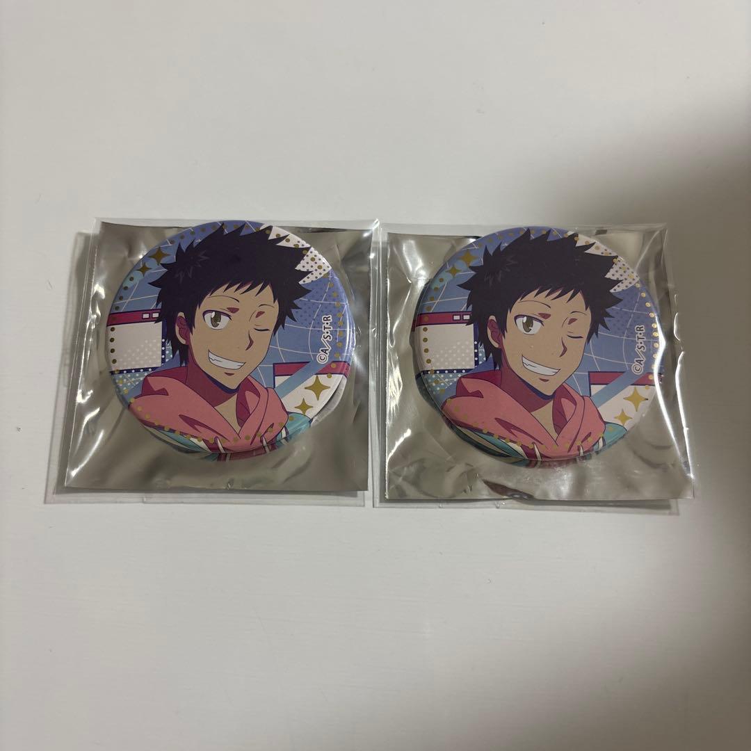 山本武 家庭教師ヒットマンREBORN! トレーディング箔押し缶バッジ 2個