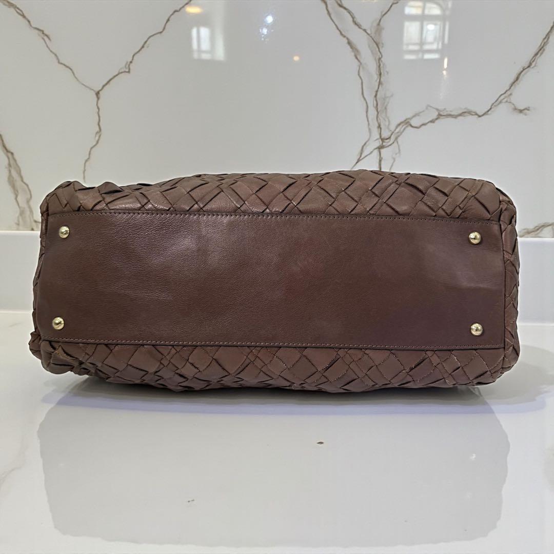 《入手困難》Max Mara ワンショルダー バック イントレチャート レザー