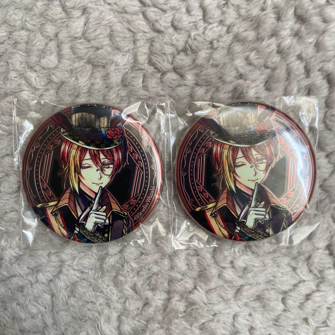 悪魔執事と黒い猫 缶バッジ フェネス・オズワルド あくねこ展 あくねこ