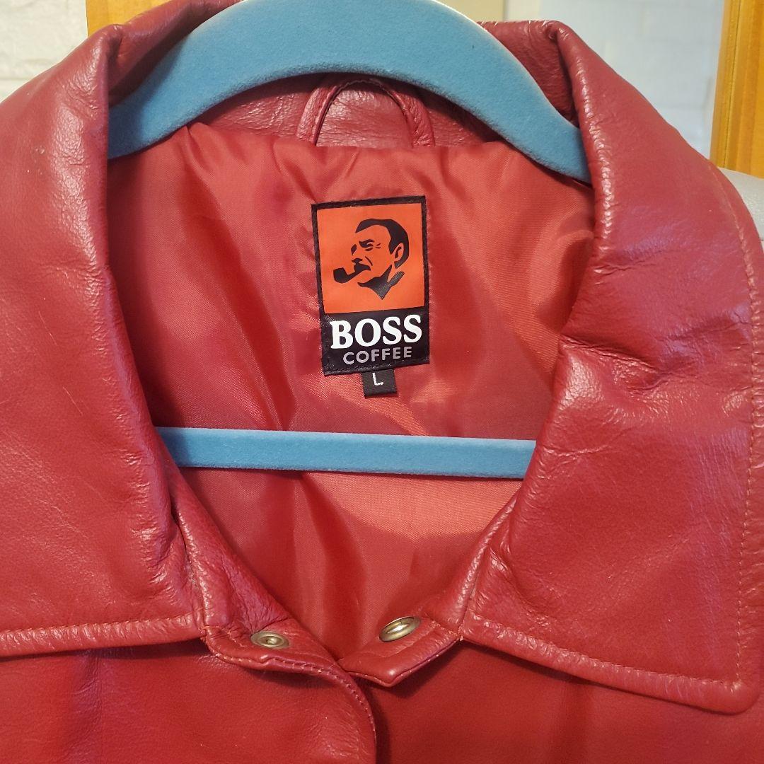 もへじ様専用 当時物 ヴィンテージ SUNTORY BOSS 豚革 スタジャン