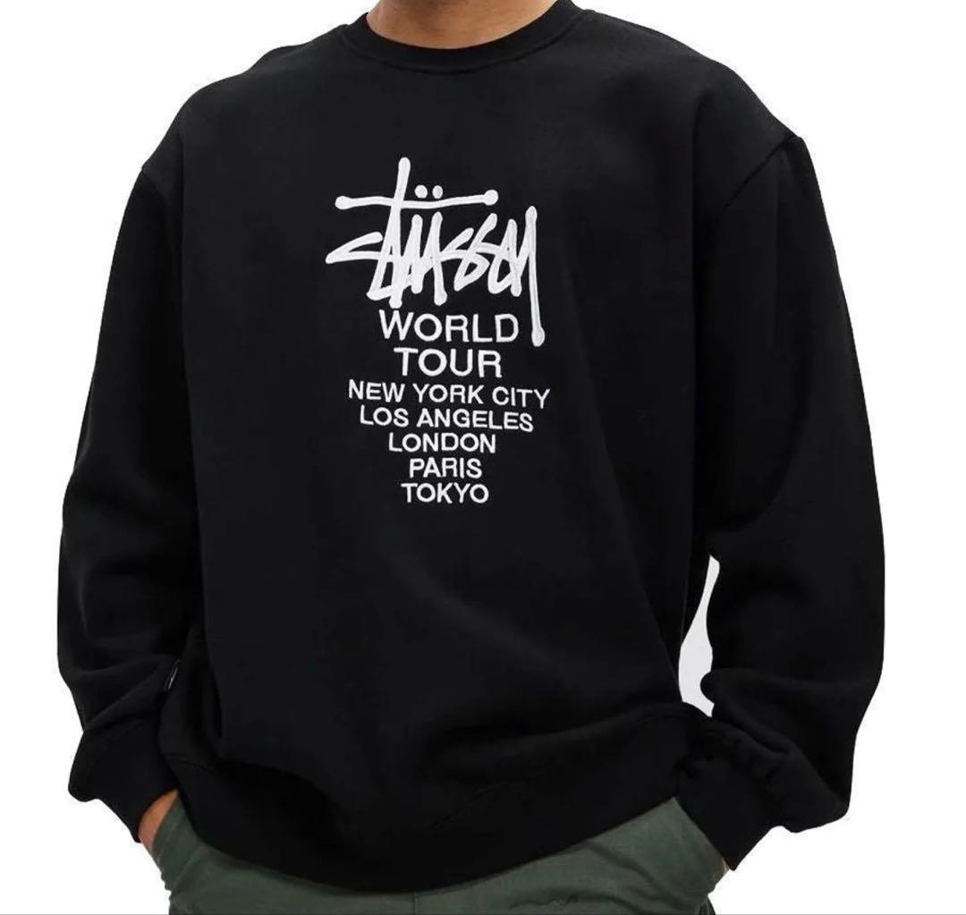 STUSSY] Solid World Tour Crew ニット セーター