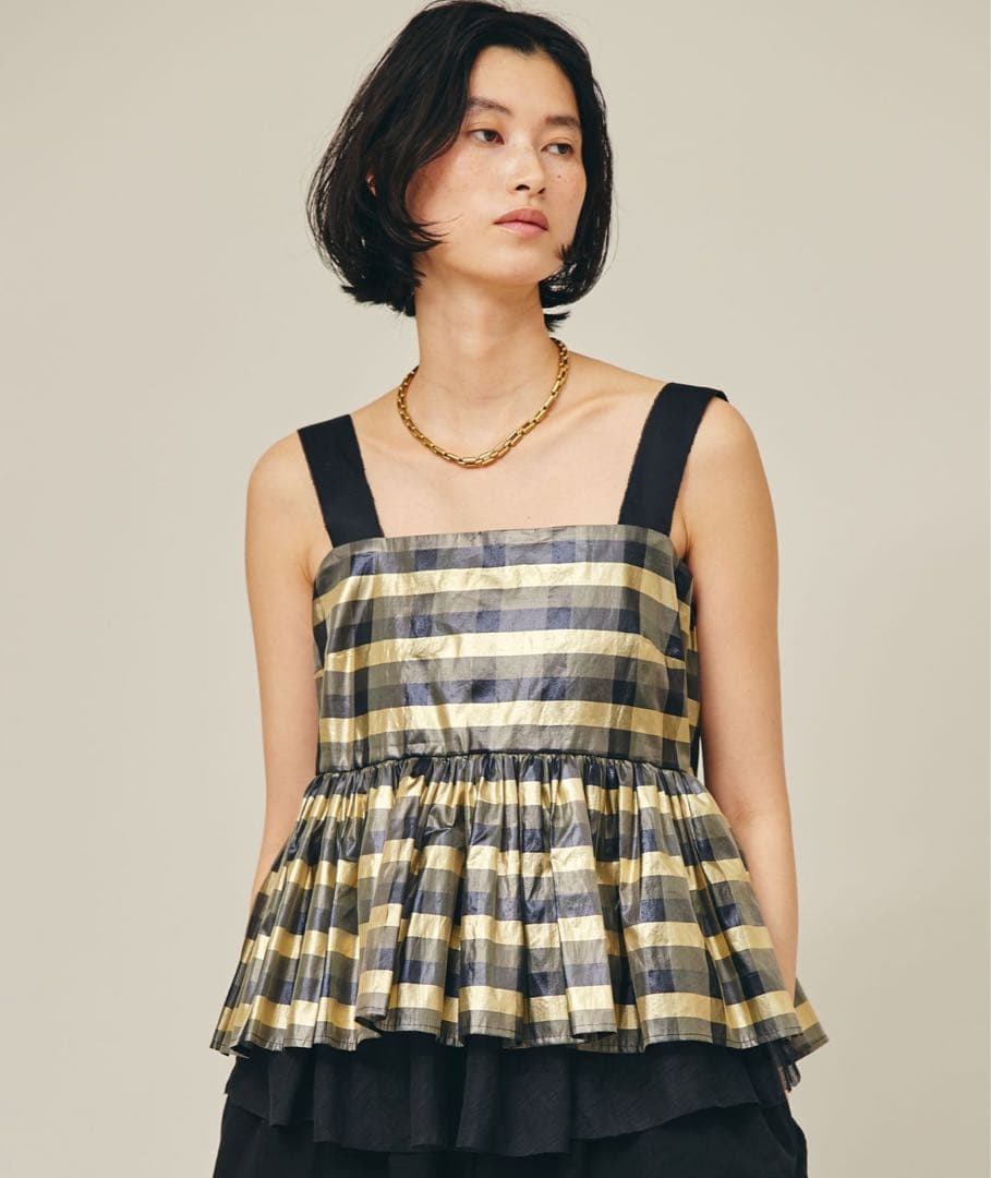 Curensology(カレンソロジー)シャイニーチェックビスチェ - メルカリ