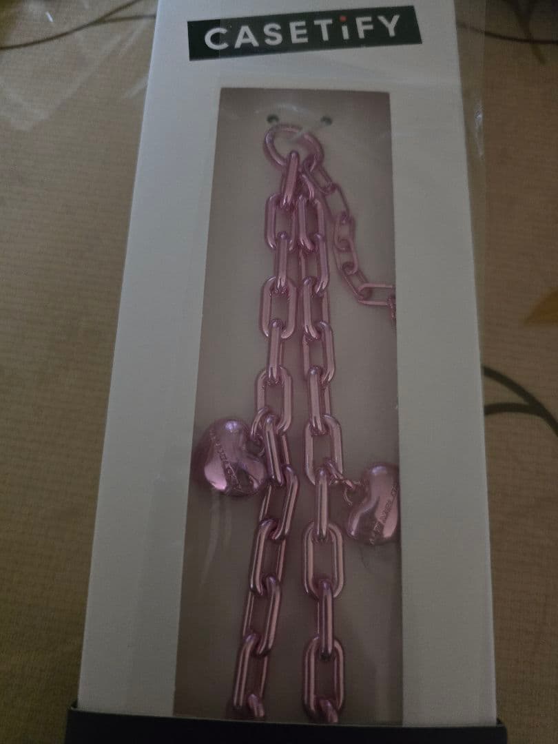 マイメロディ CASETiFY ピンクチェーンストラップ マイメロディ CASETiFY ピンクチェーンストラップ マイメロディ