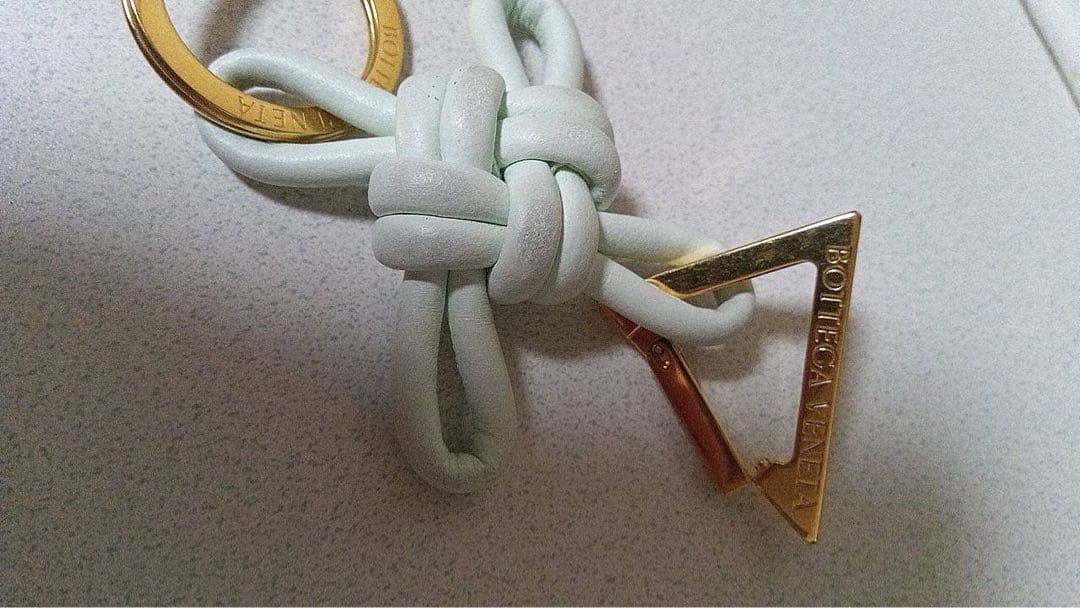 BOTTEGA VENETA ミントグリーン キーホルダー