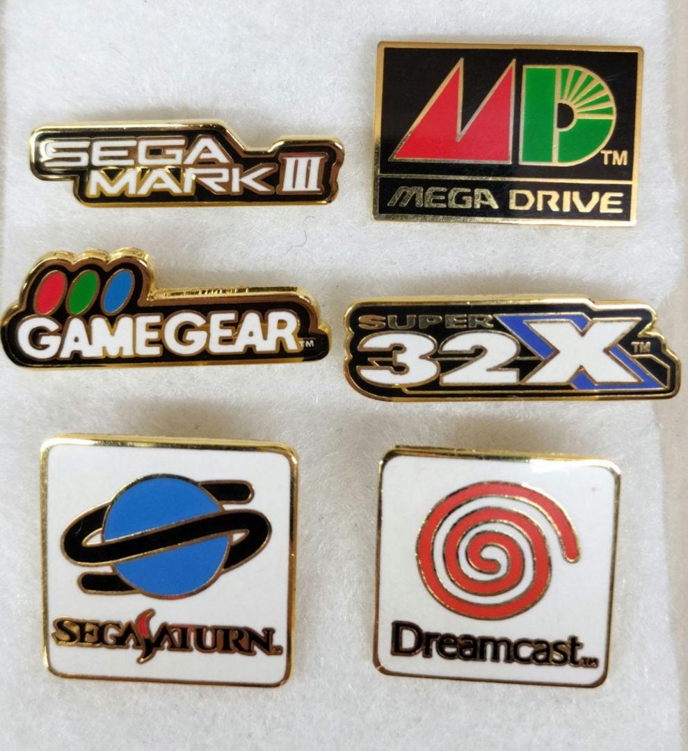 y 【激レア】SEGA セガ 歴代 ハードロゴ ピンバッジ ピンズ 6個セット