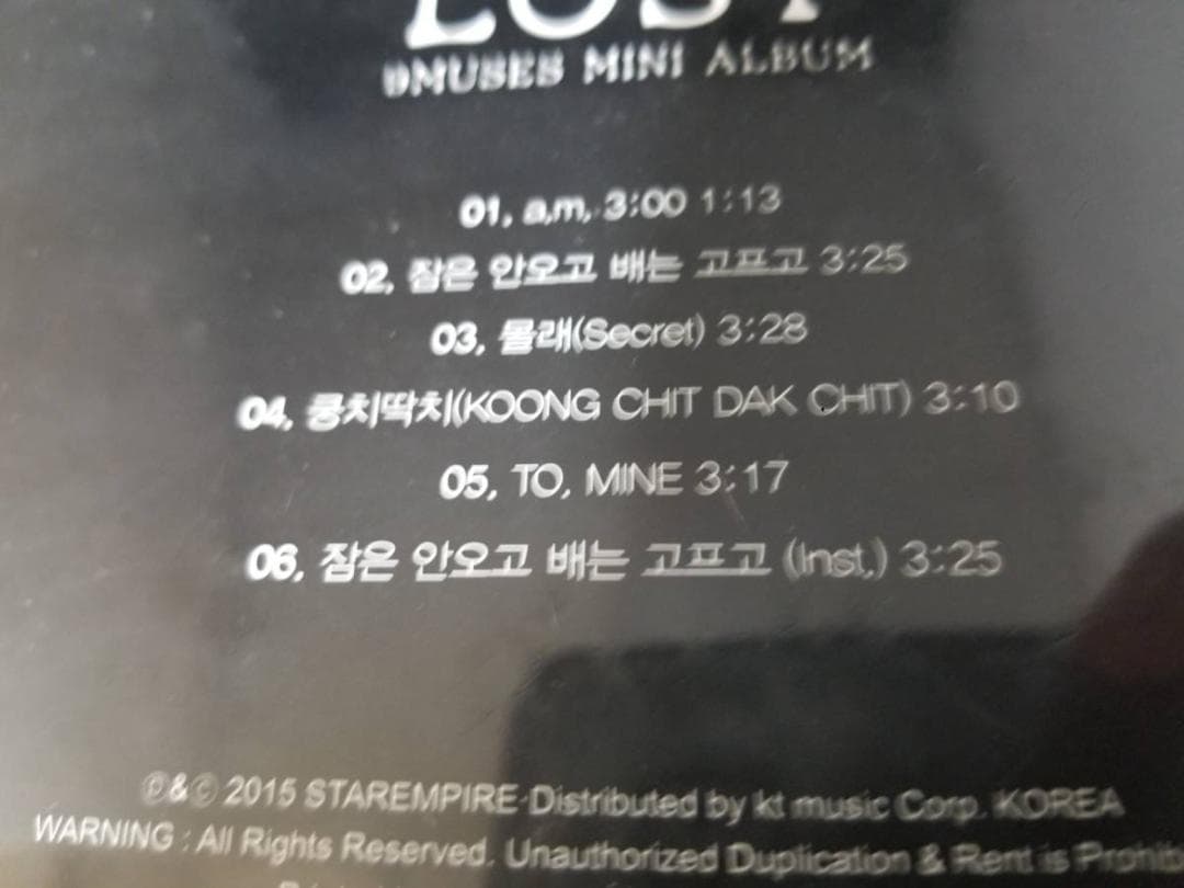 未開封新品◇Nine Muses ミニアルバム -Lost◇韓国盤-9MUSES