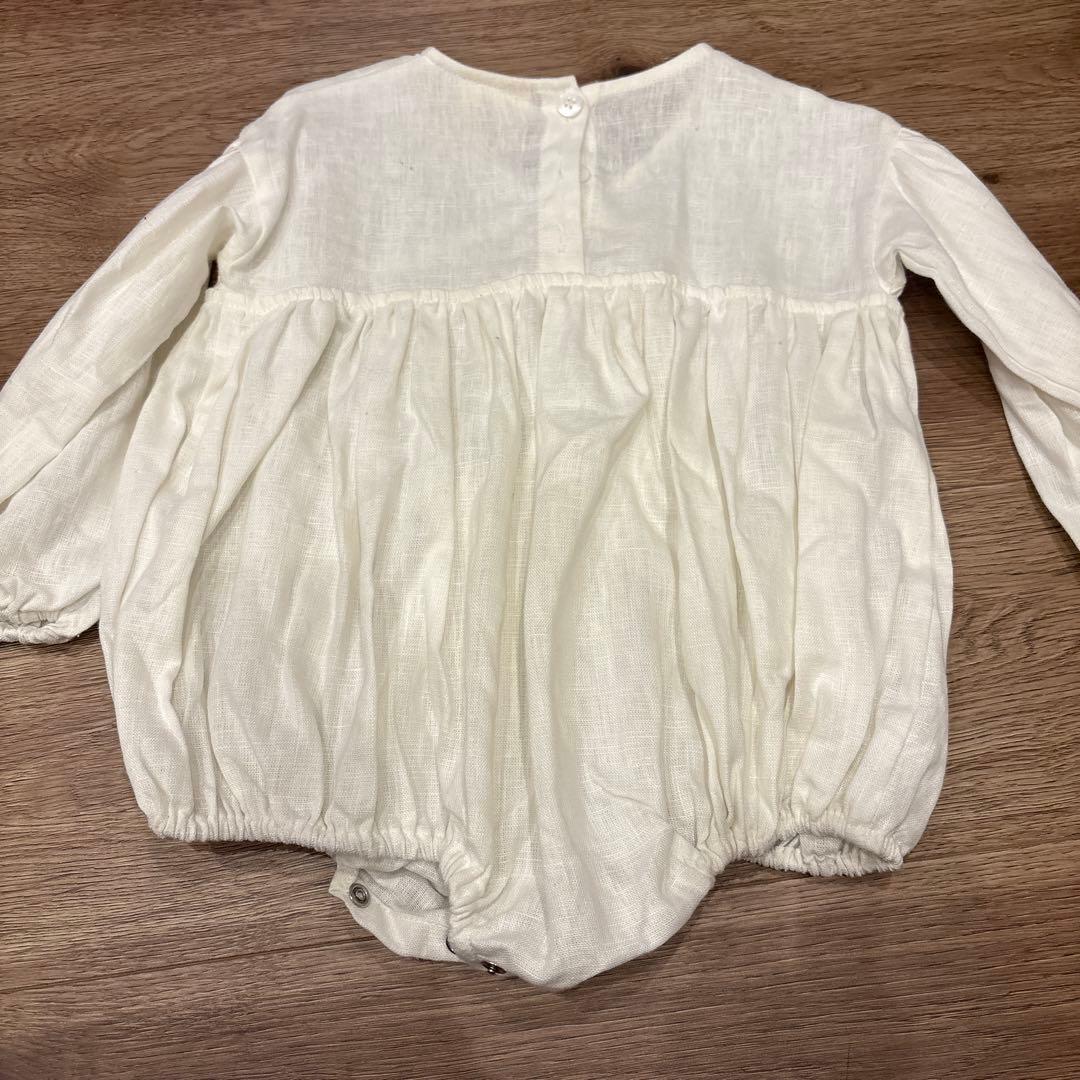 marlow and mae ジアロンパース ホワイト 1y - ロンパース
