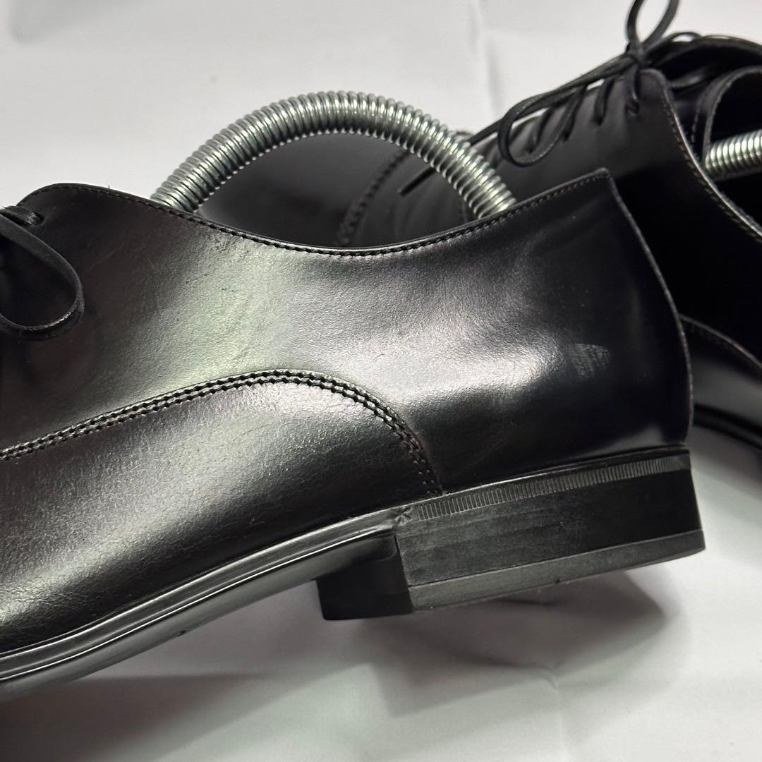 フェラガモ☆メンズ☆革靴☆ストレートチップ☆ブラック☆25.5cm相当