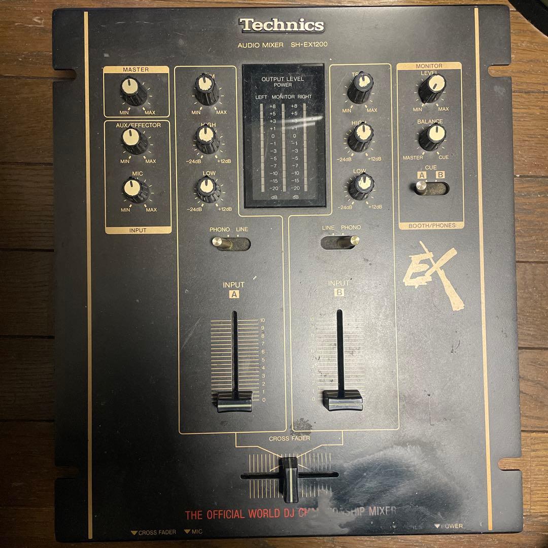テクニクス DJ ミキサー SH-EX1200 周辺機器込み 中古品】Technics/DJミキサー/SH-EX1200ブラック（とにかくド定番