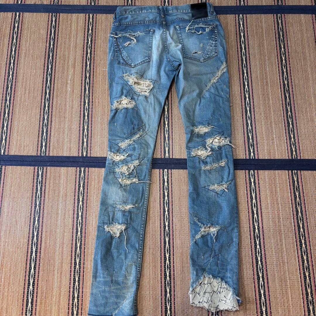 M*d様 ファガッセン 雅 長渕剛 ダメージデニムTOSHIKI AOKI 26 - メルカリ