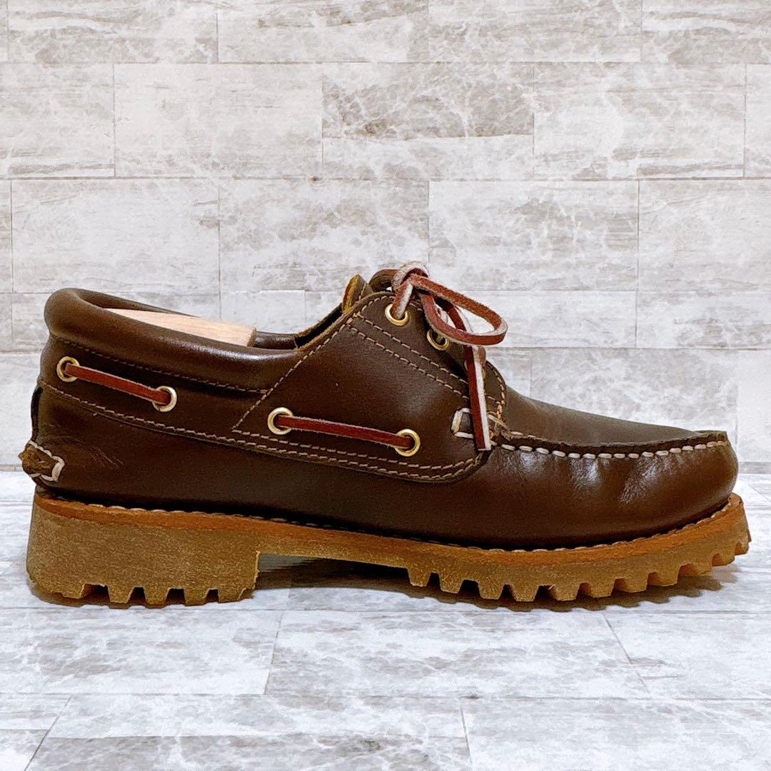 美品✨ティンバーランド 3EYE デッキシューズ 30003 24.5cm 茶